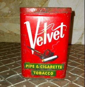 Vintage Velvet tobacco tin
